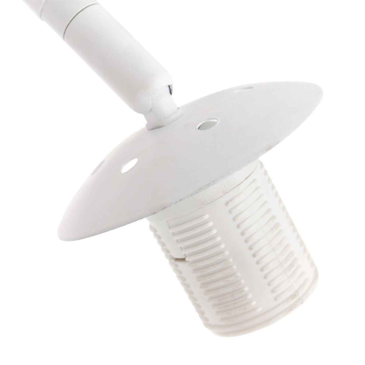 Lampadaire arc blanc fibres naturelles salon – Ø50 cm