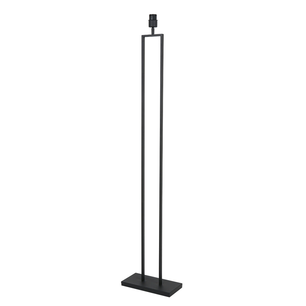 Lampadaire bambou noir moderne pour salon – Ø50 cm