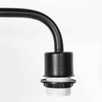 Lampadaire en métal noir abat-jour rotin naturel orientable – H165 cm