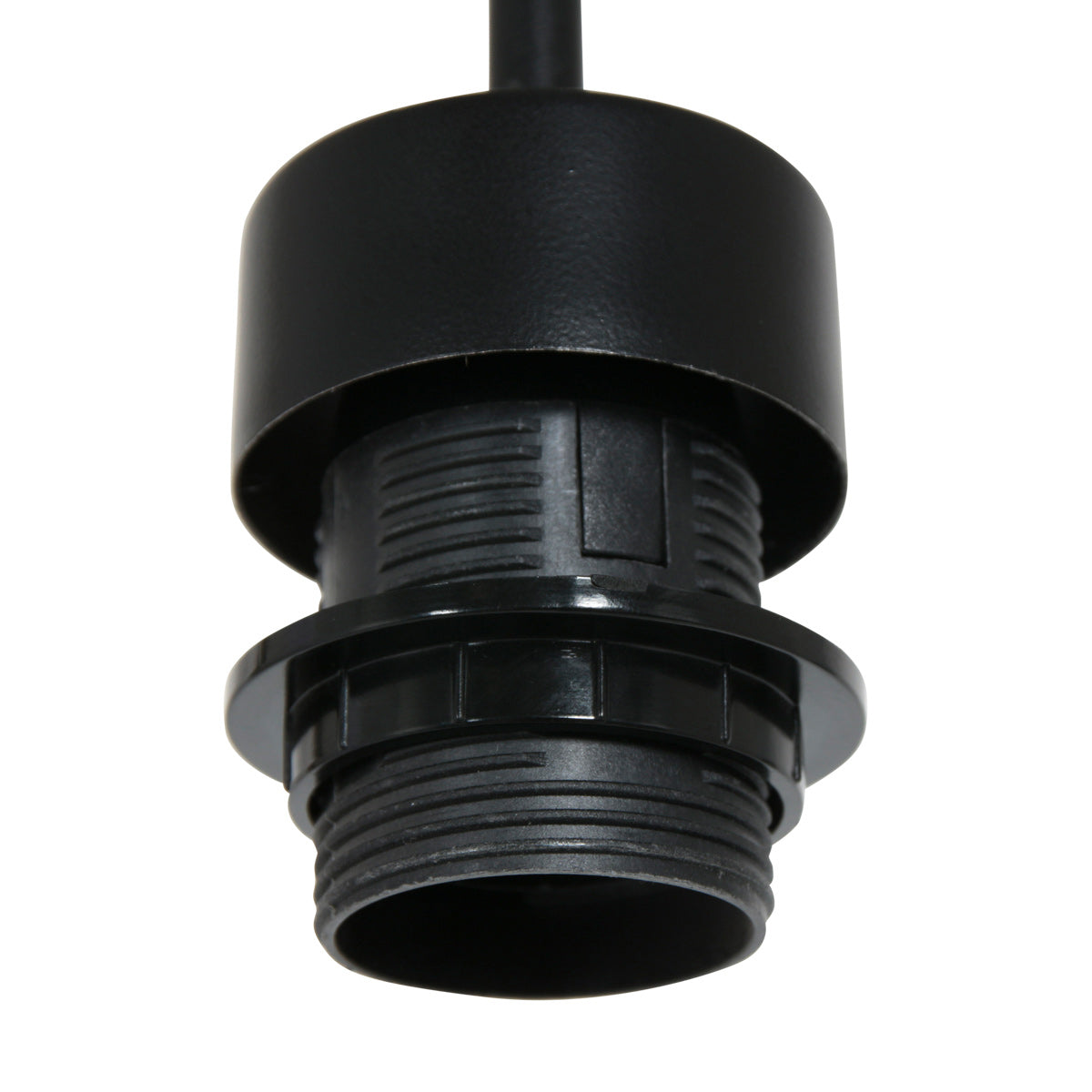 Suspension en bambou ajouré et métal noir pour salon – Ø60 cm