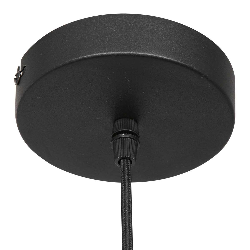 Suspension en verre fumé noir forme goutte pour salle à manger – Ø14,5 cm