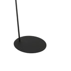 Lampadaire en métal noir avec abat-jour naturel tressé – H173 cm