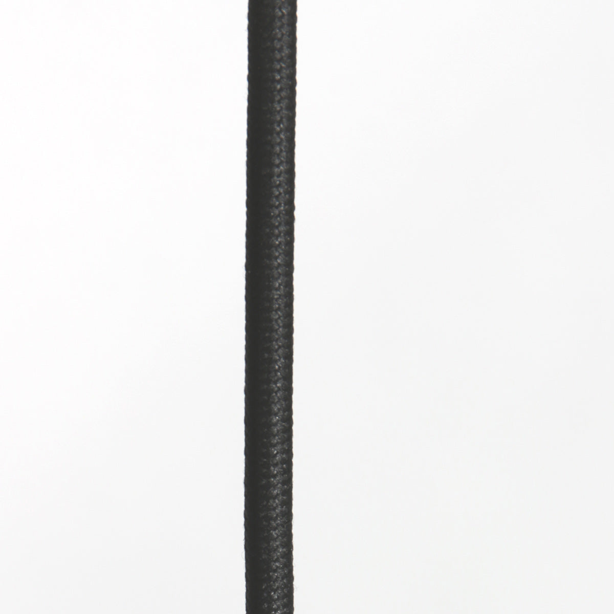 Suspension en lin crème forme goutte sur câble noir – Ø25 cm