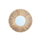Miroir rond en herbe Alang Alang 45 cm naturel