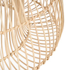 Hängeleuchte aus Rattan in offener Sanduhrform – Ø50 cm