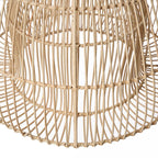Hängeleuchte aus Rattan in offener Sanduhrform – Ø50 cm