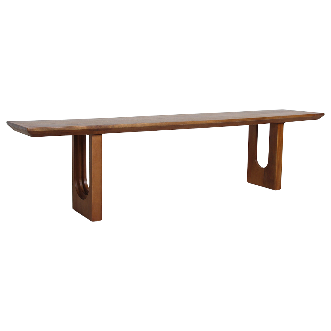 Banc salle à manger bois manguier bords arrondis – 180x35 cm