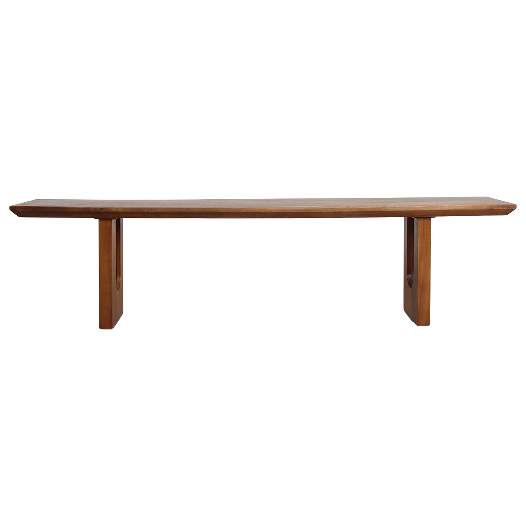 Banc en bois de manguier brun angles arrondis salle à manger – 180 cm