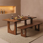 Banc en bois de manguier brun angles arrondis salle à manger – 180 cm
