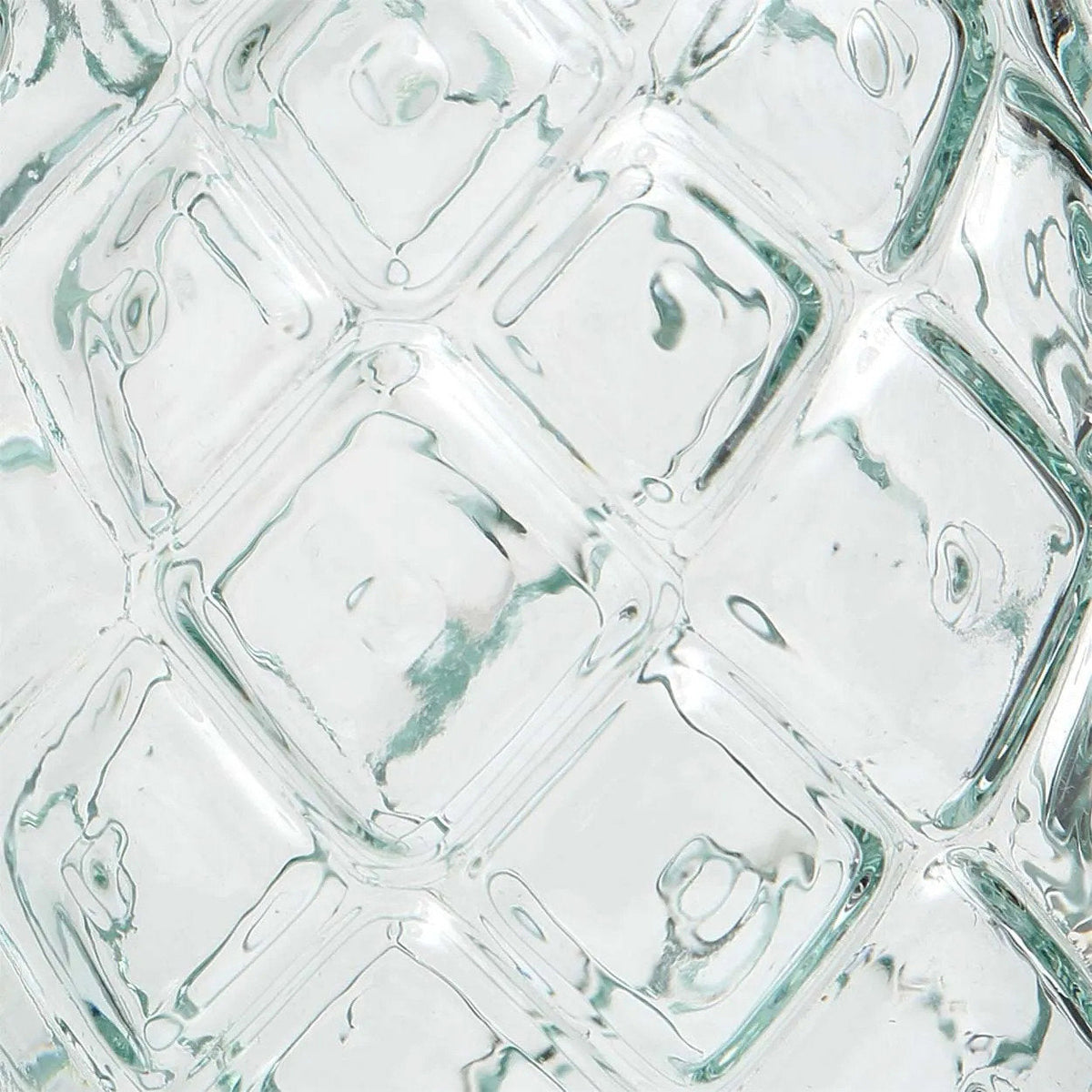 Verre à ananas en verre recyclé – Bleu profond – H15 cm