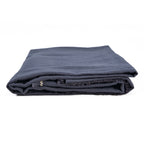 Nappe rectangulaire en lin noir naturel pour salle à manger – 150x250 cm