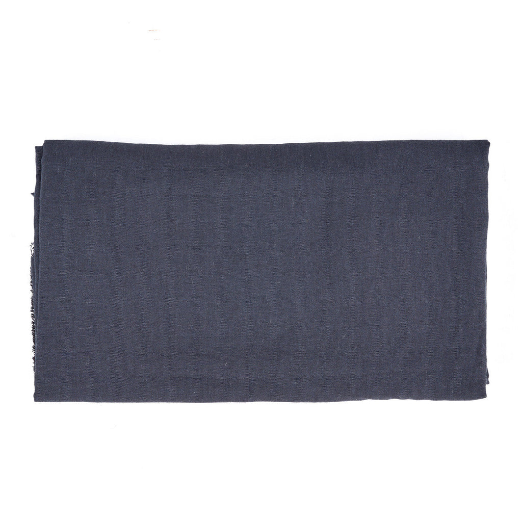 Nappe rectangulaire en lin noir naturel pour salle à manger – 150x250 cm