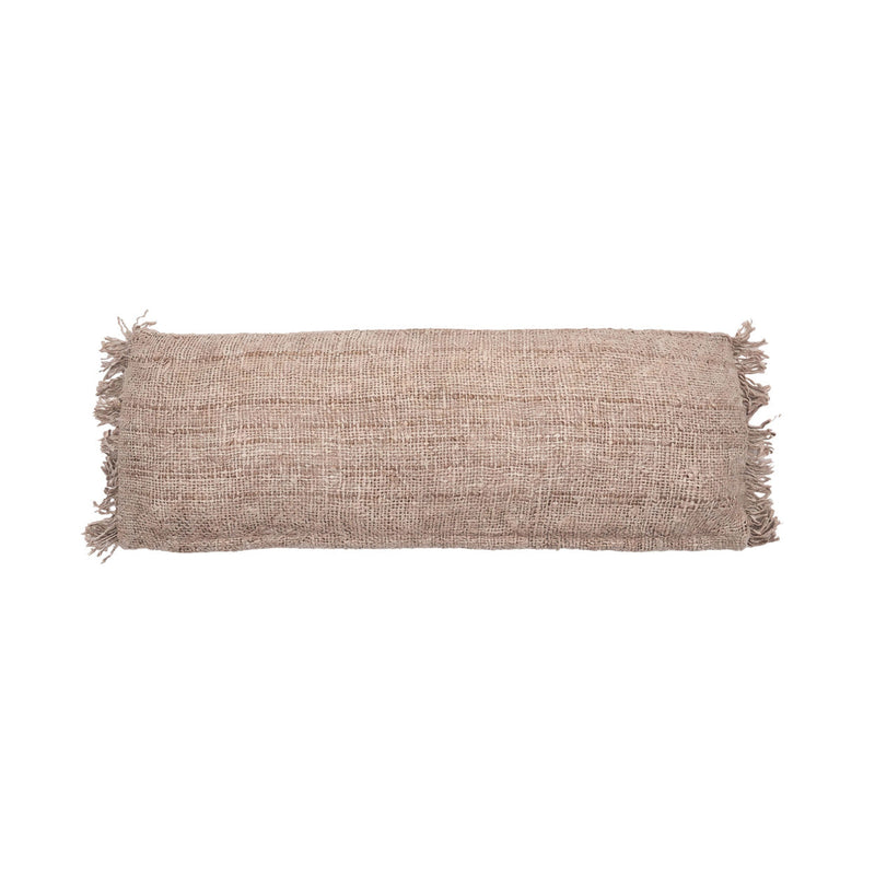 Kissenbezug rechteckig aus Baumwolle in Beige - 35x100 cm