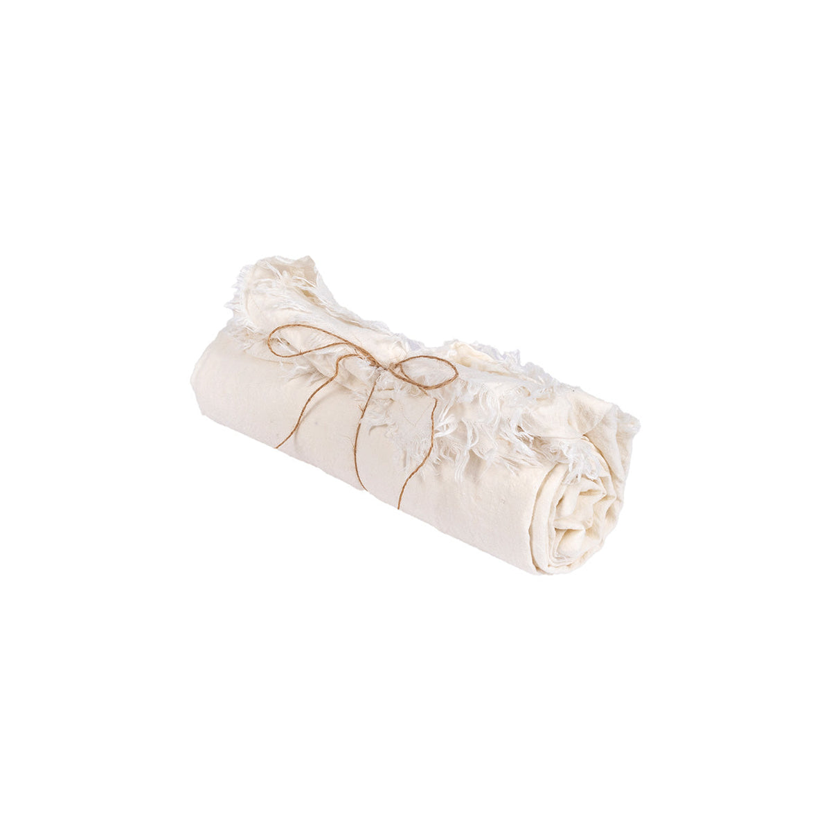 Nappe rectangulaire en lin blanc cassé douceur naturelle – 180x300 cm