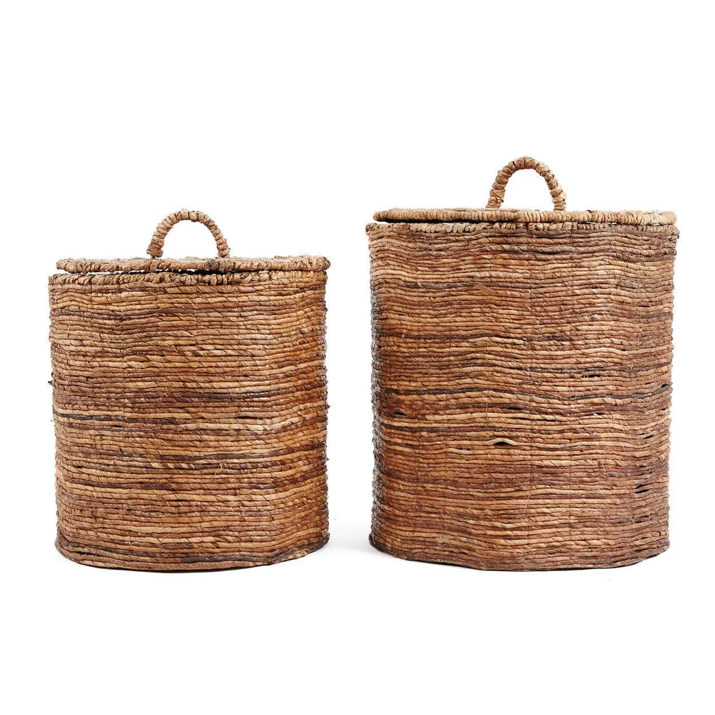 Paniers en feuilles de bananier naturel 50x55 cm