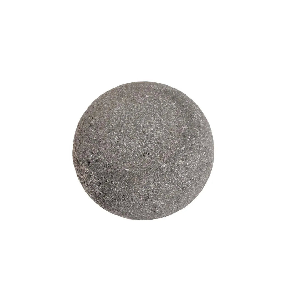 Bol à sel en pierre de lave gris granité forme galet