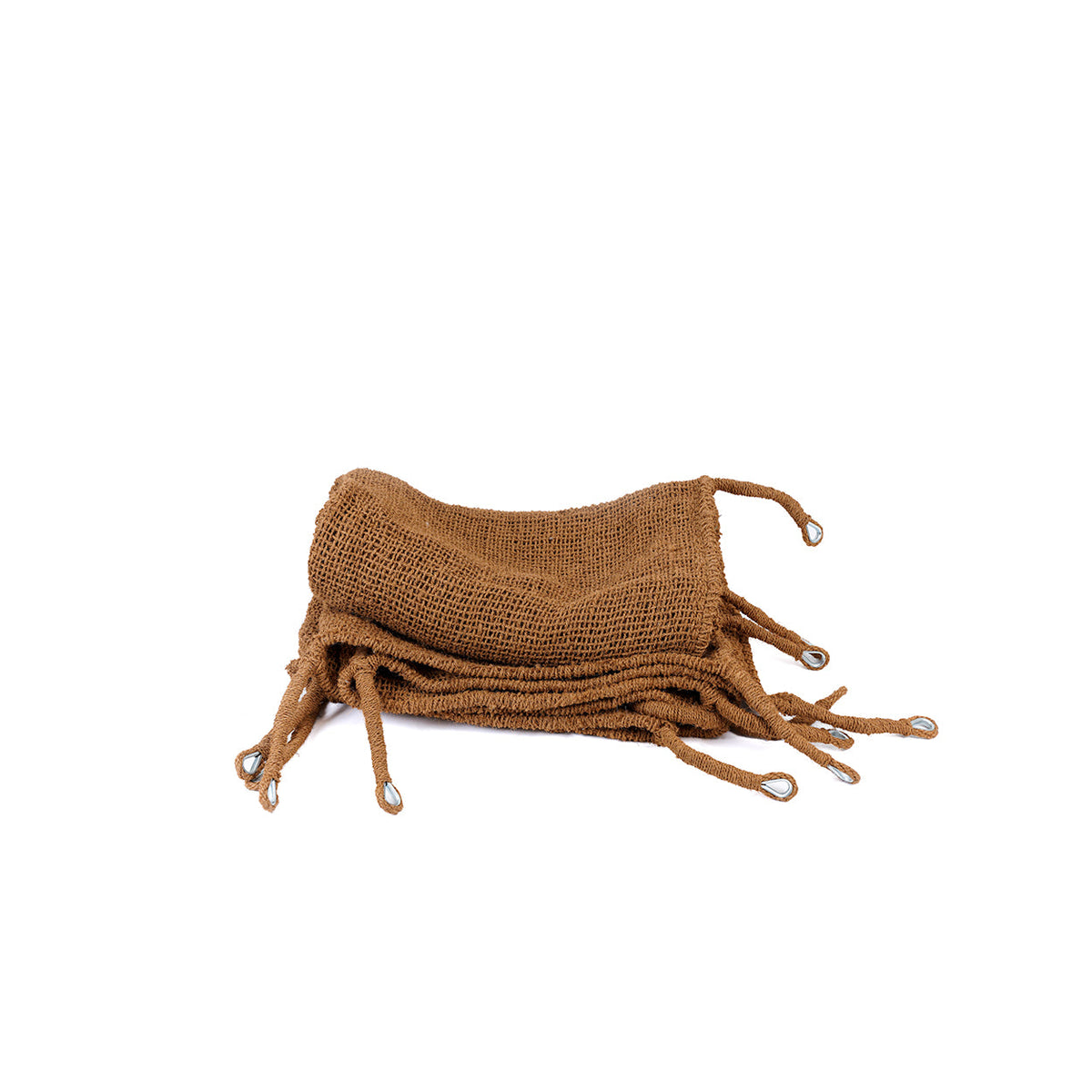 Abat-jour extérieur fibres de coco forme triangulaire naturel – 350x350 cm