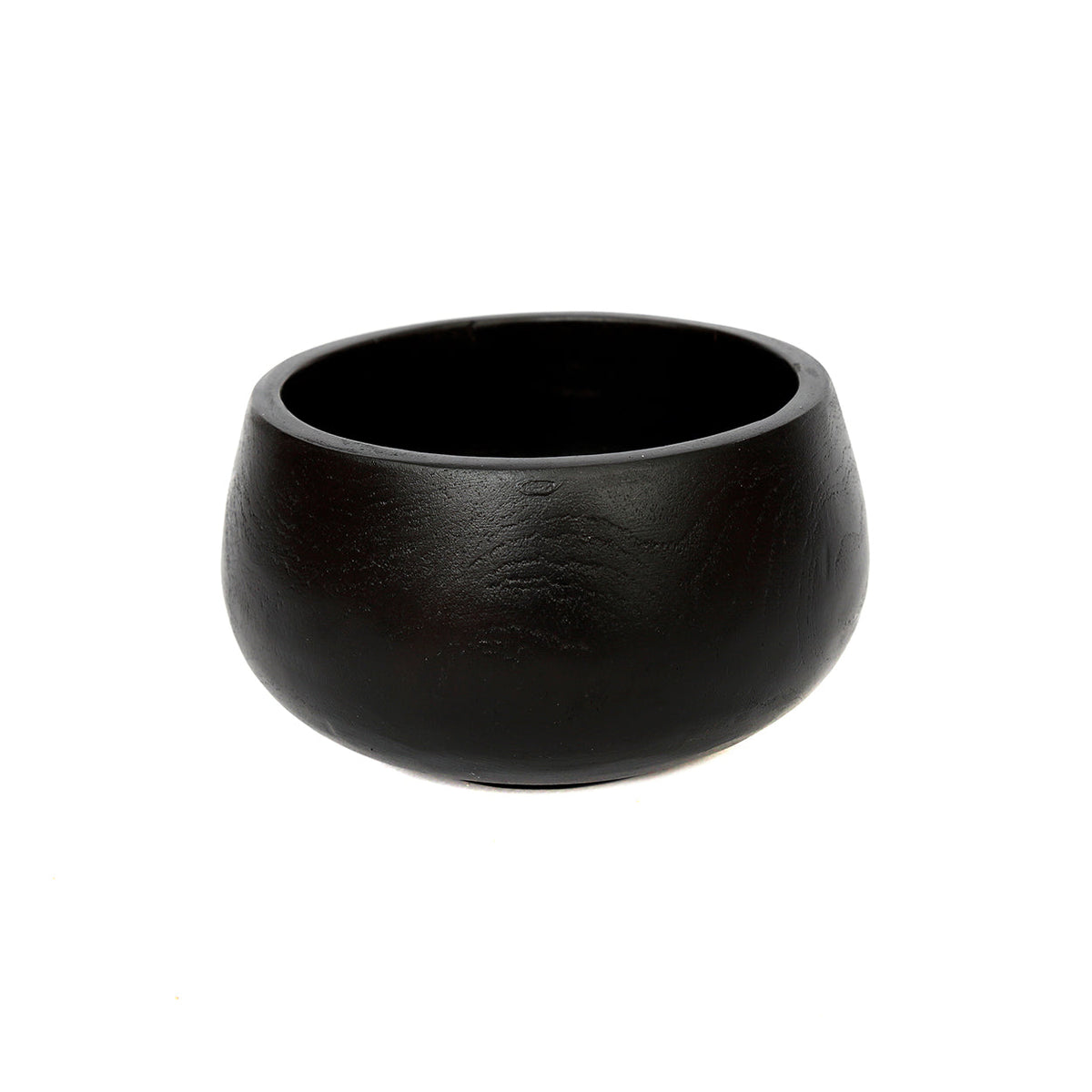 Bol en teck noir 15 cm fait main