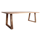 Esstisch aus recyceltem Teakholz mit Trapezbeinen – 240x90 cm