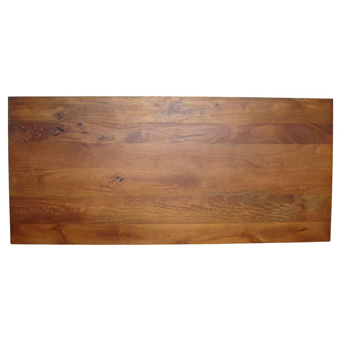 Table à manger manguier brun pieds ajourés - 180x90 cm