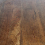 Table à manger bois manguier brun pieds géométriques – 180x90 cm