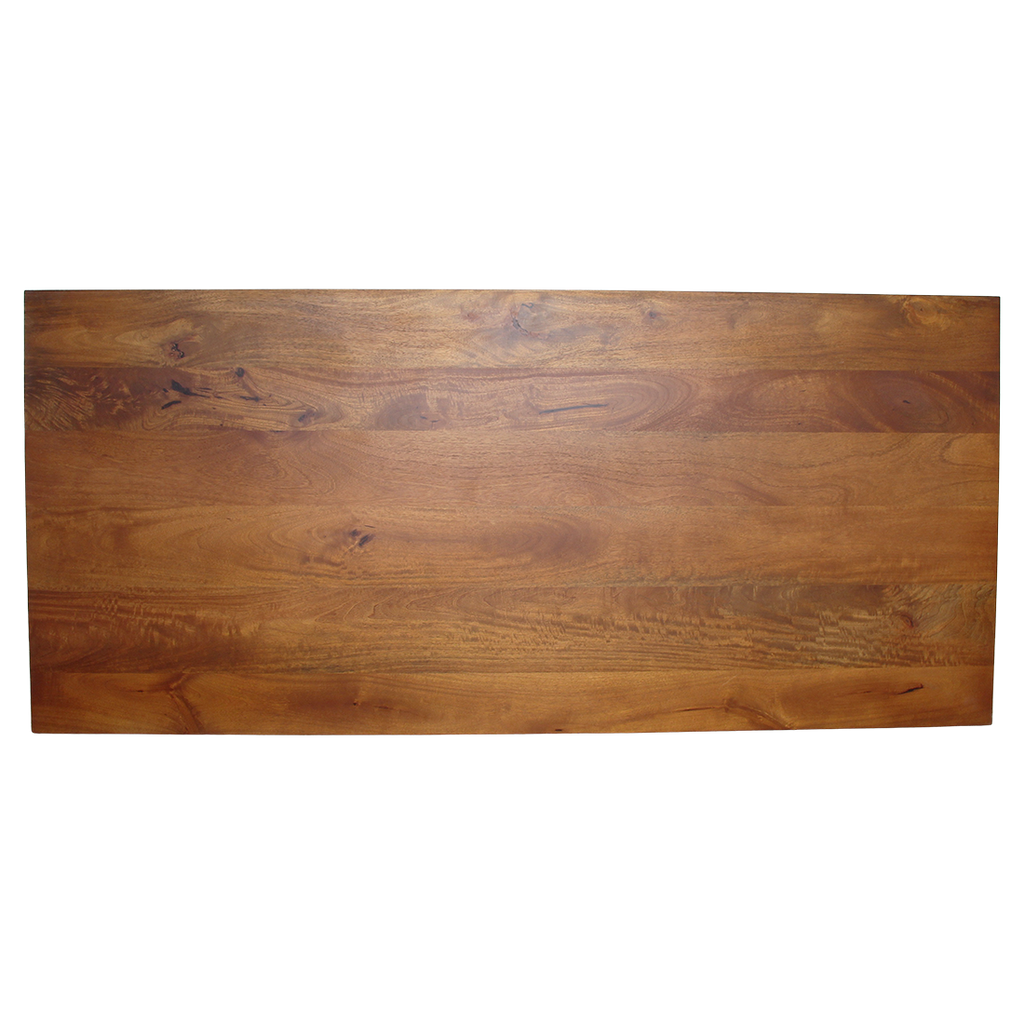 Esstisch aus Mangoholz in Braun mit abgerundeten Kanten – 200x90 cm