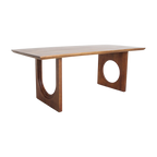 Esstisch aus Mangoholz in Braun mit skulpturalen Beinen – 200x90 cm