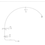 Diagramme d’assemblage de lampadaire arqué en métal brossé et abat-jour gris fumé