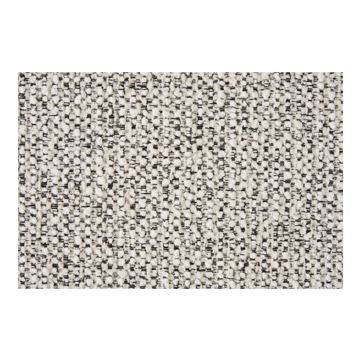 Tissu texturé noir et blanc bouclé sable avec accoudoirs, lot de 2 chaises