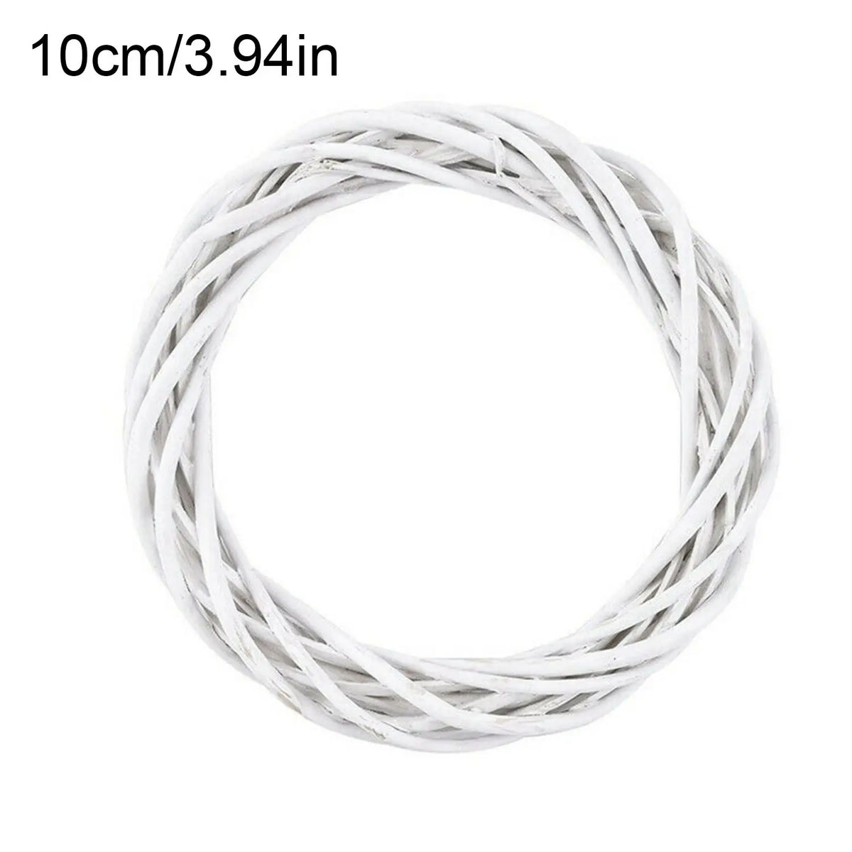 Couronne Murale en Rotin Blanc 10cm