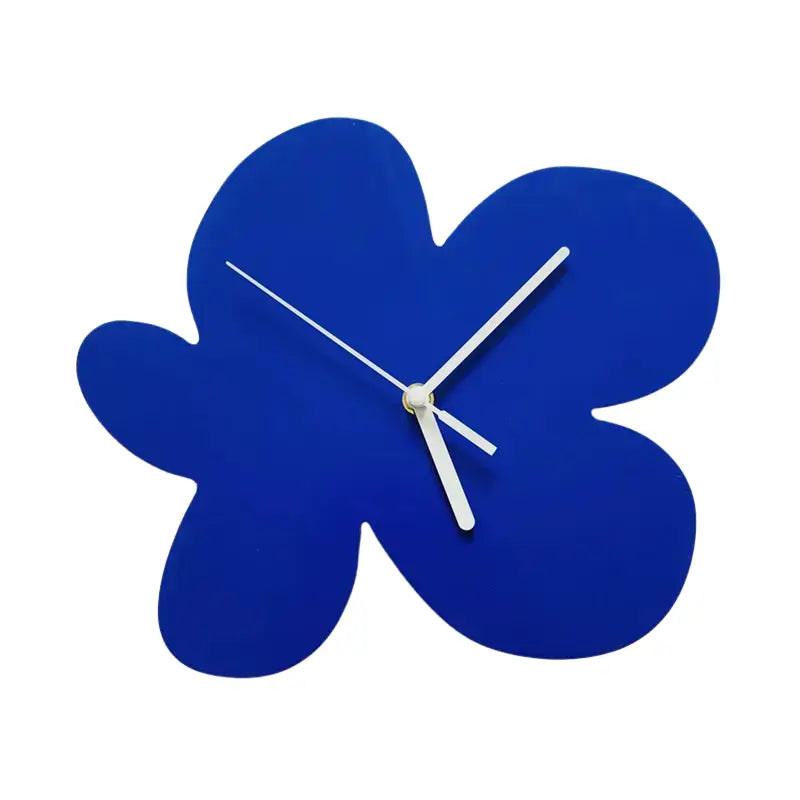 Horloge fleur abstraite