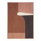 Impression sur toile marron beige 50×70 cm