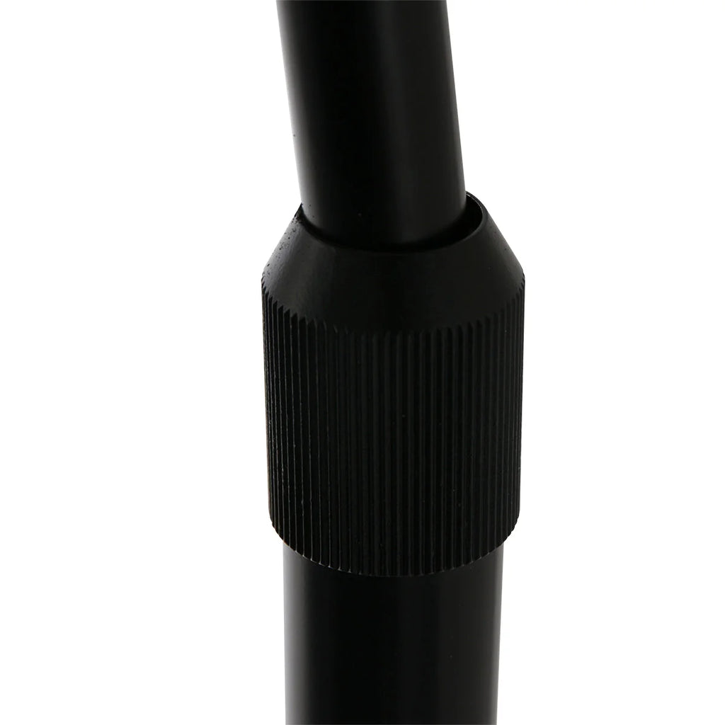 Articulation de trépied noir mat avec grip texturé pour lampadaire arc H180 cm