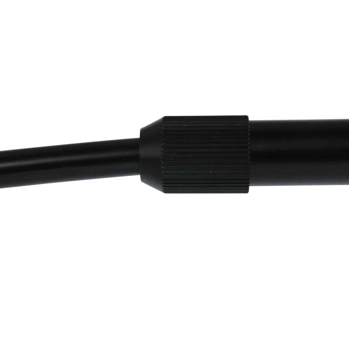 Connecteur plastique noir texturé nervuré pour lampadaire à arc H180 cm