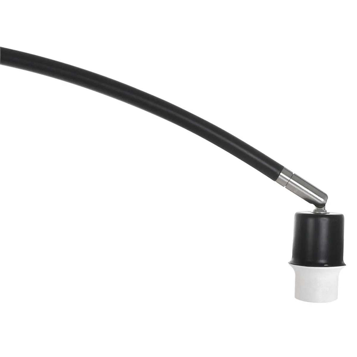 Raccord de tuyau plastique noir et blanc avec connecteur métallique pour lampe arc filaire