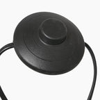 Interrupteur pédale rond noir en métal avec bouton poussoir pour Lampadaire arc métal