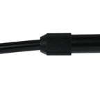 Connecteur en plastique noir texturé pour lampadaire arc métal noir H180 cm