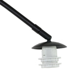Bras de lampe noir ajustable avec douille blanche pour Lampadaire arc en métal