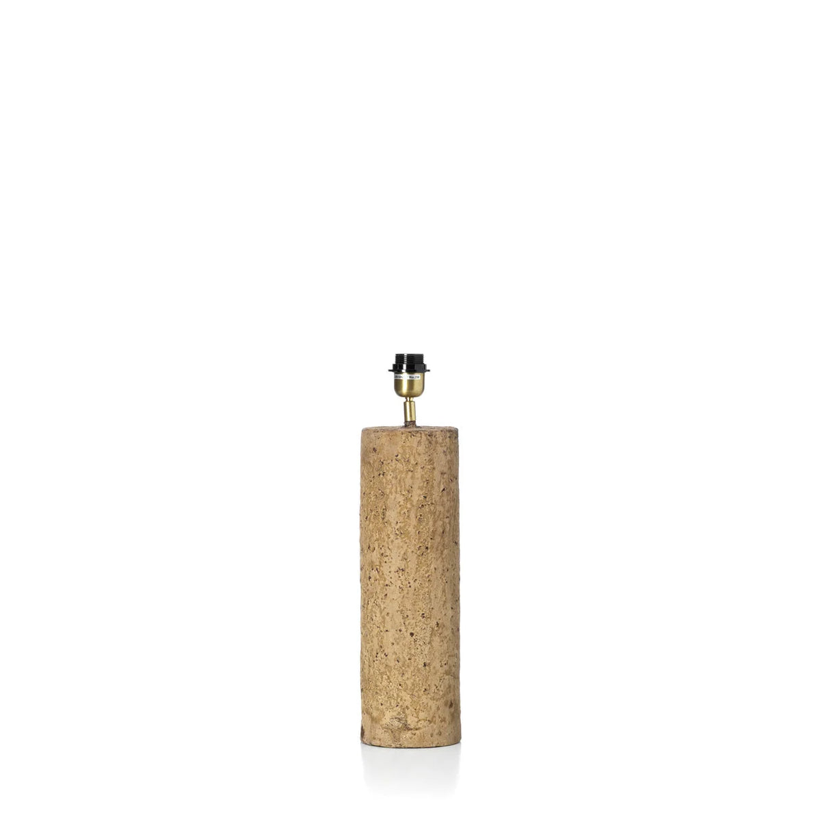 Base de lampe en liège cylindrique avec douille laiton H40 cm