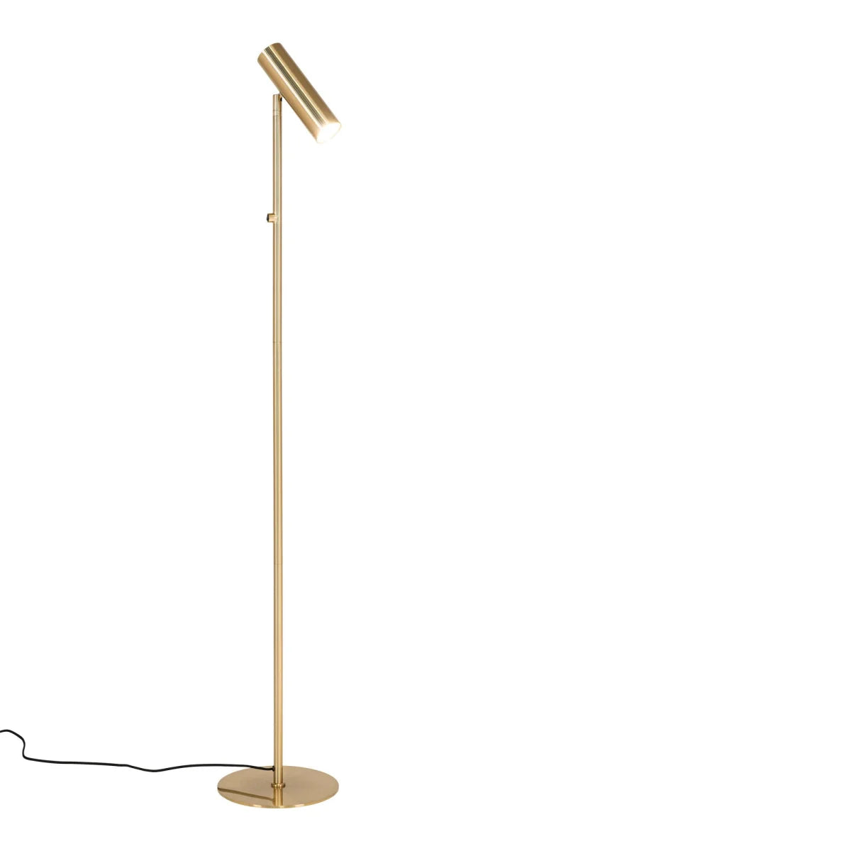 Lampe sur pied en métal doré finition laiton H150 cm