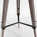 Base tripode en bois avec supports métalliques pour Lampe sur pied H170 cm