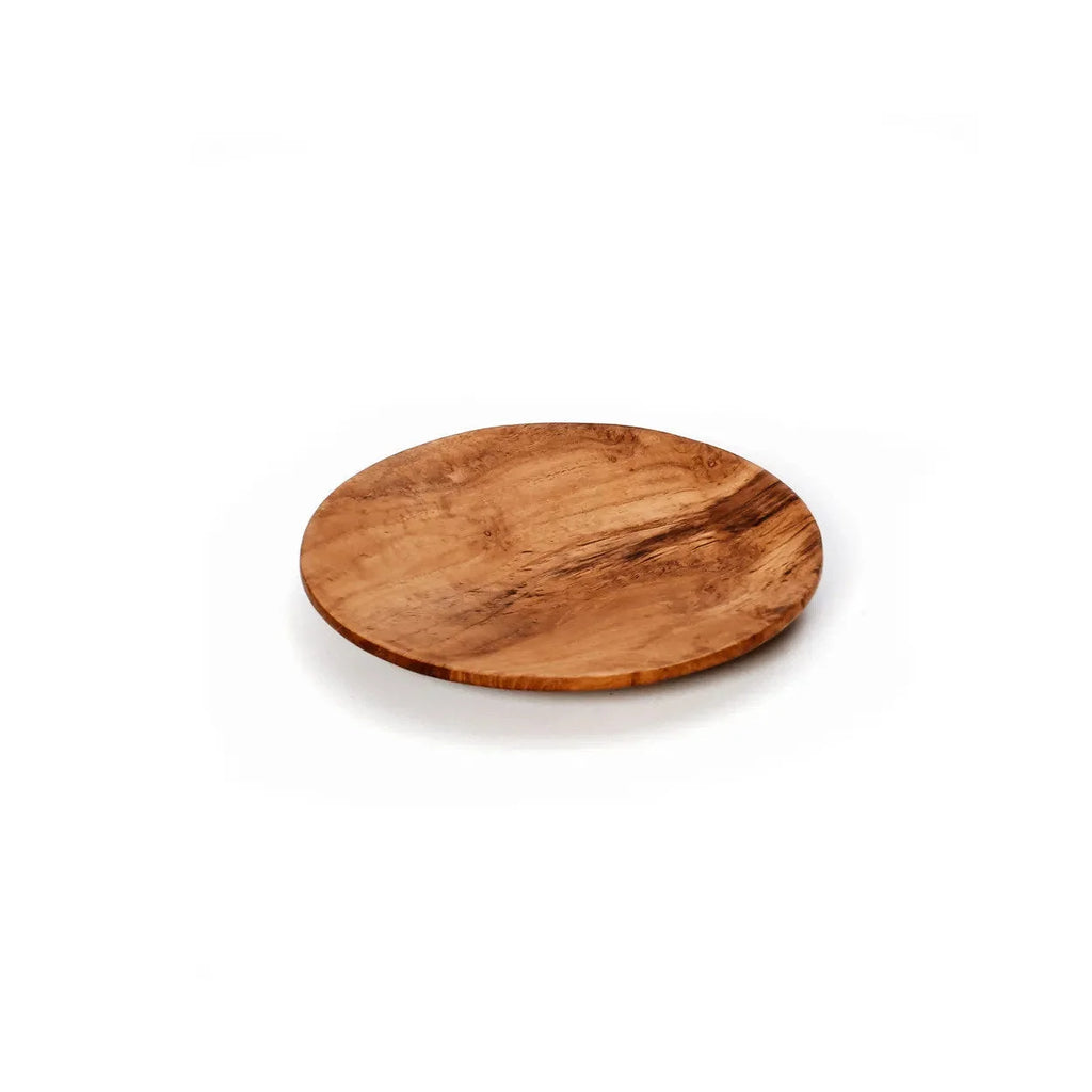Planche de service ronde en acacia naturel diamètre 14 cm idéale pour présenter vos mets