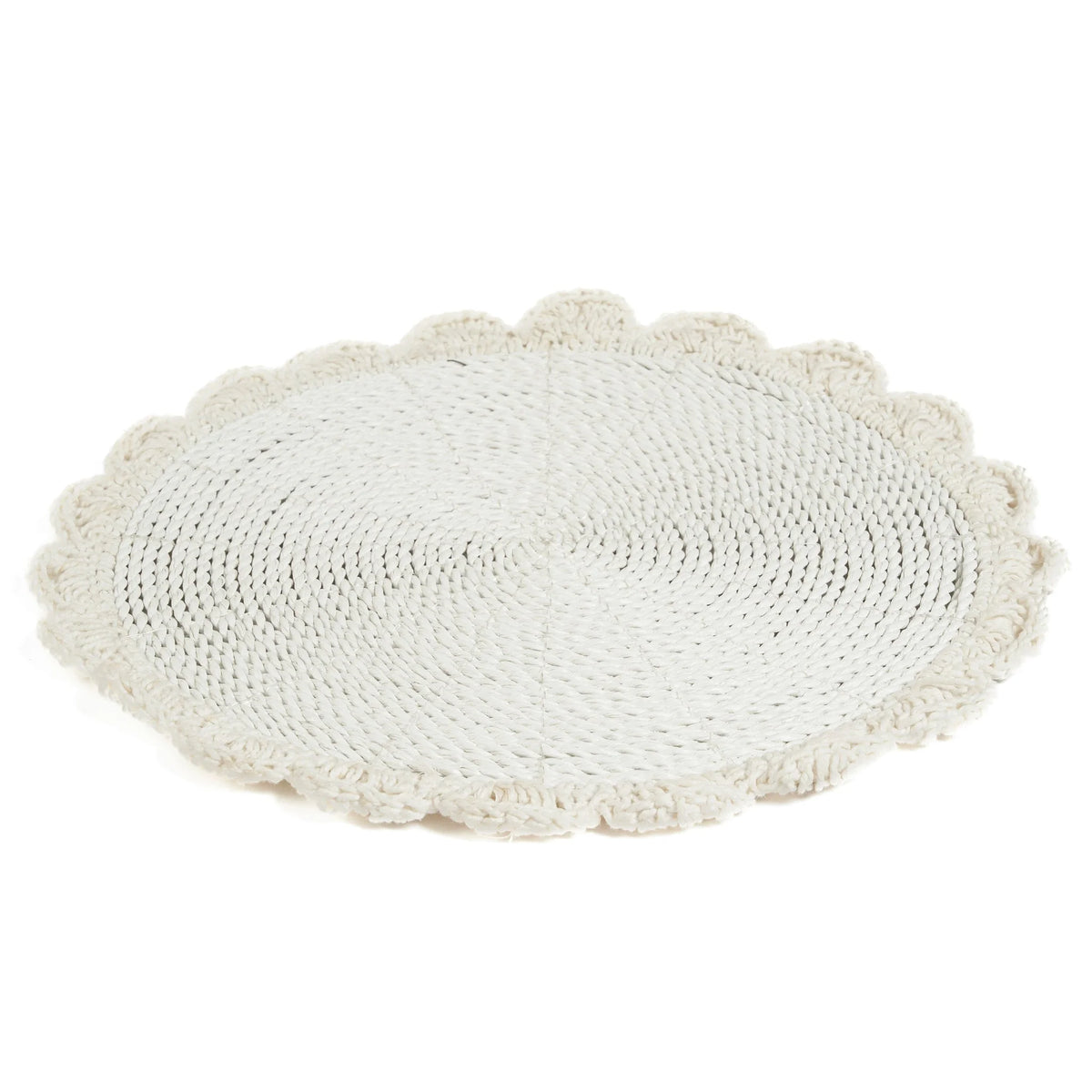 Set de table rond en macramé coton