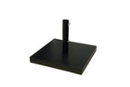 Socle de parasol en acier poudré noir 45 kg carré