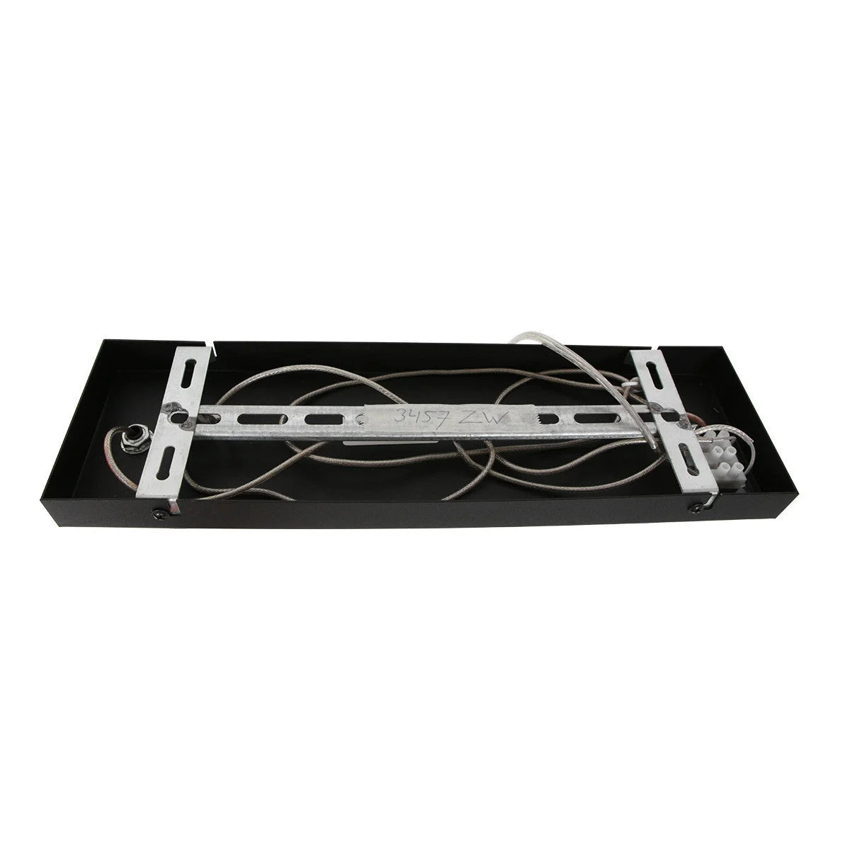 Support de fixation pour luminaire suspendu en métal noir avec fils, pour Suspension linéaire