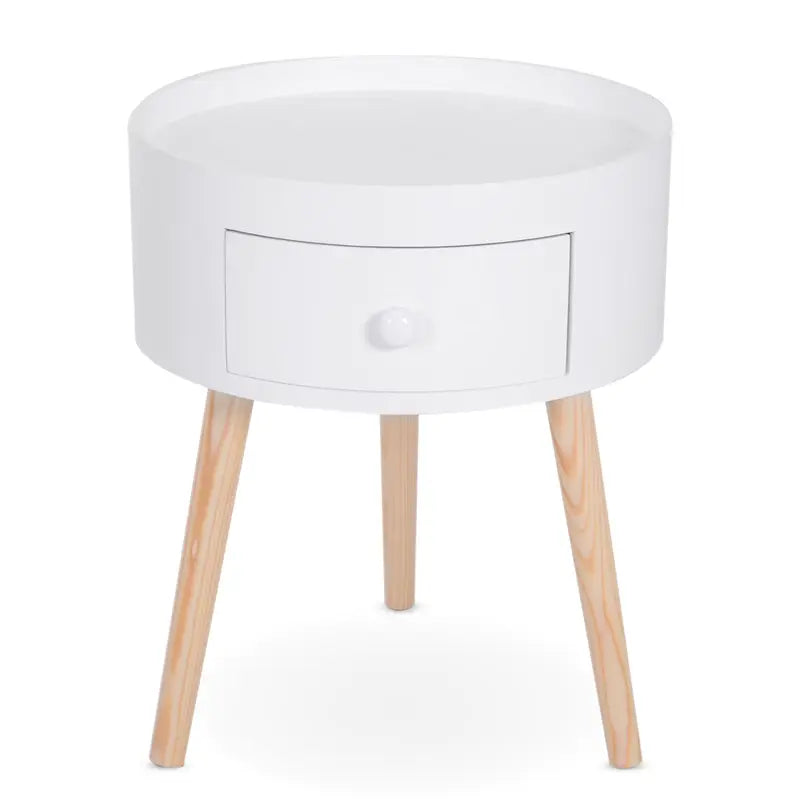 Table de chevet ronde scandinave