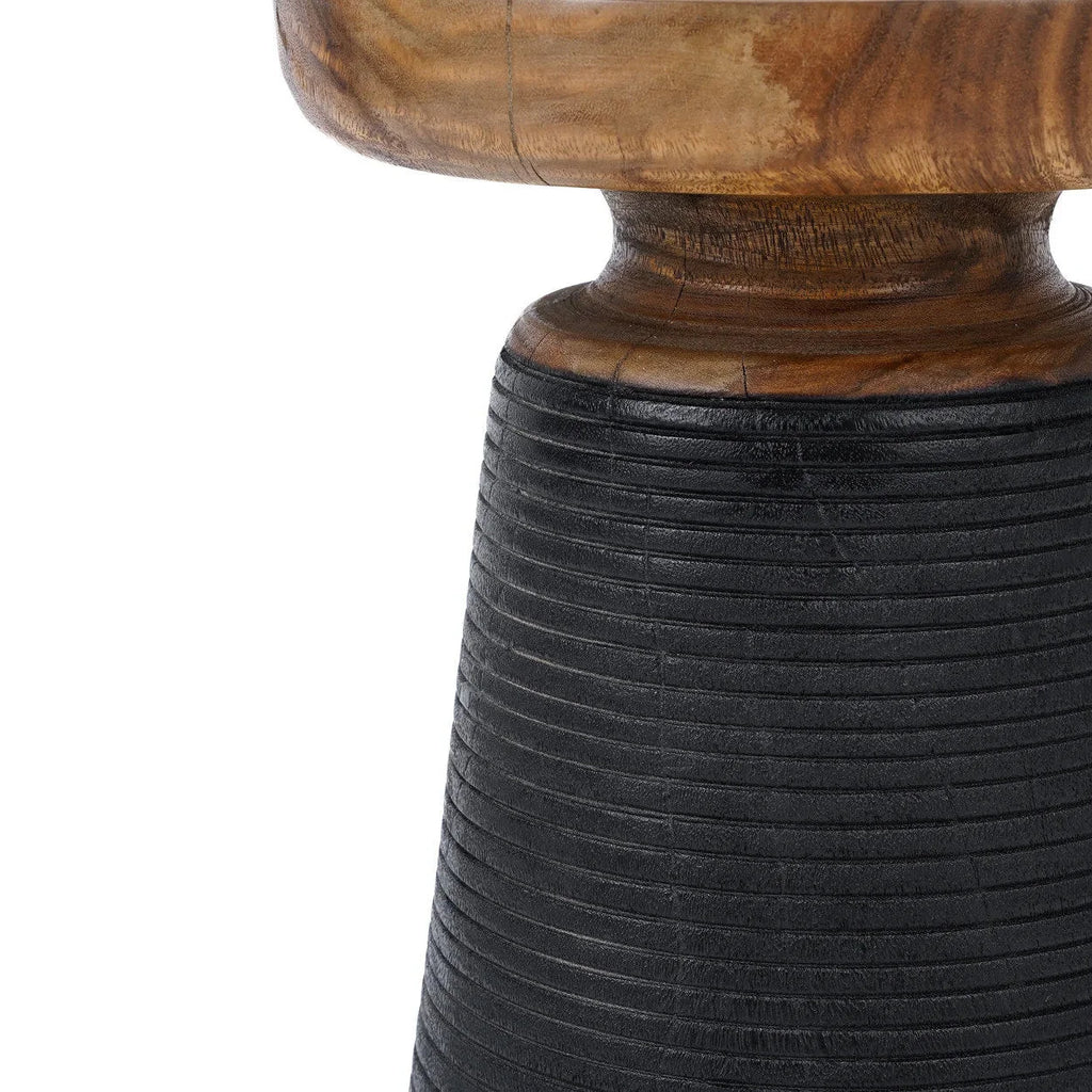 Table d’appoint en bois de suar naturel 40x40 cm