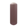 Vase art déco cylindrique mauve avec bord en or, Bodenvase Art Deco 190 Altrosa Gold