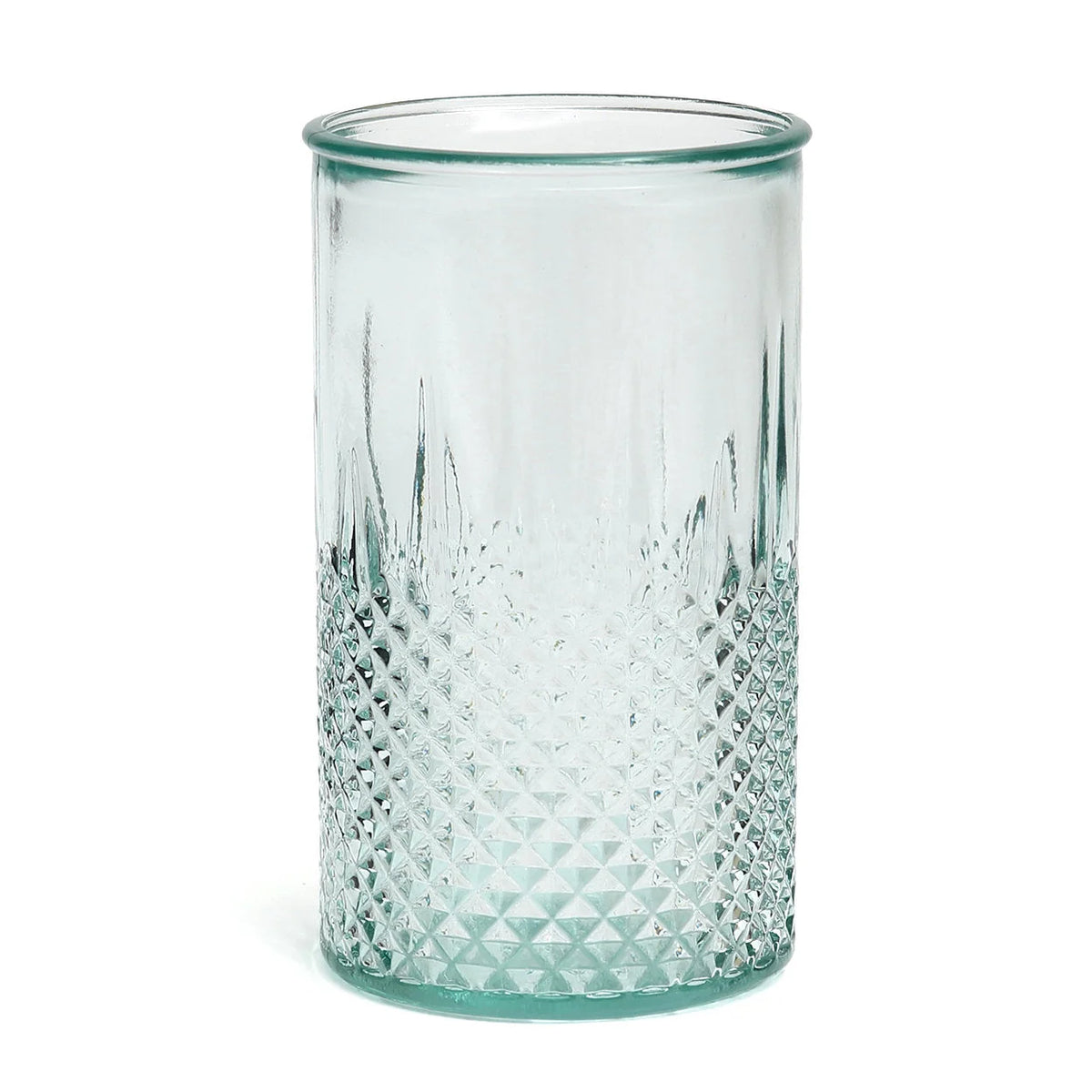 Verre bleu en verre recyclé - 13,5 cm